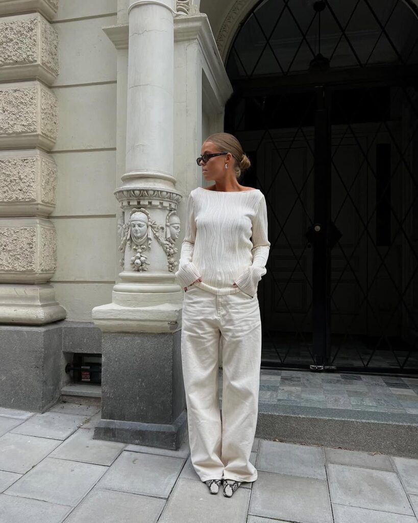 20 white jeans outfit winter womens