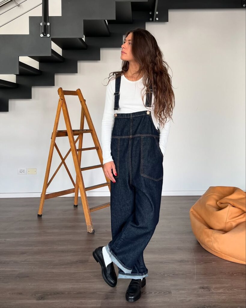 21 denim overalls outfit