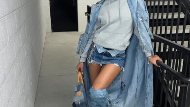 23 denim skirt outfit ideas 1