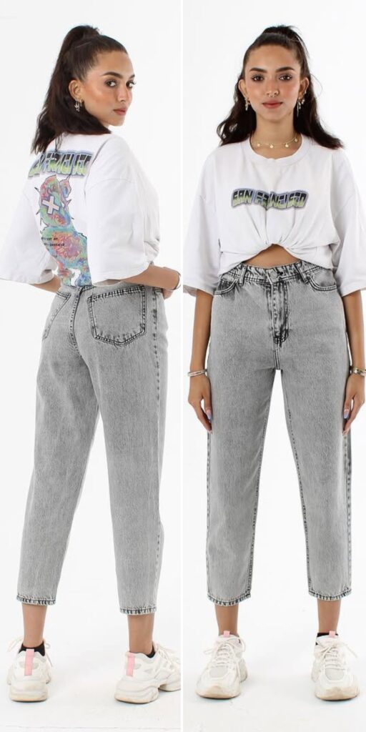 23 mom jeans outfit