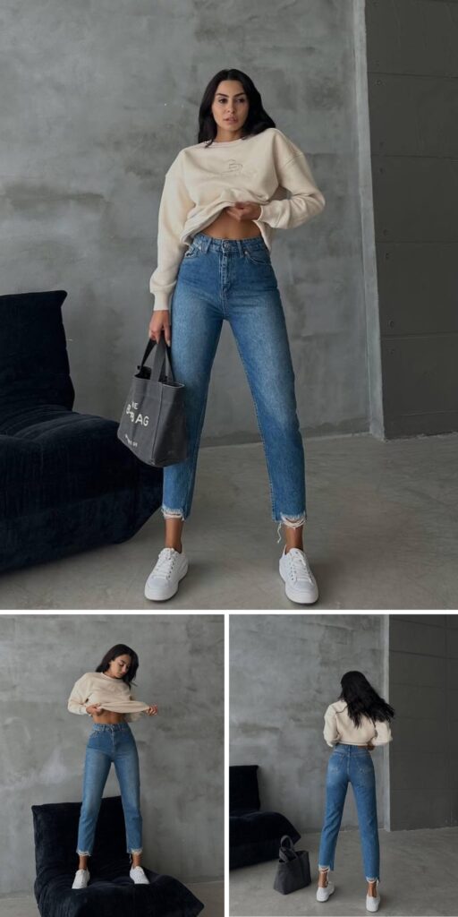 27 mom jeans outfit