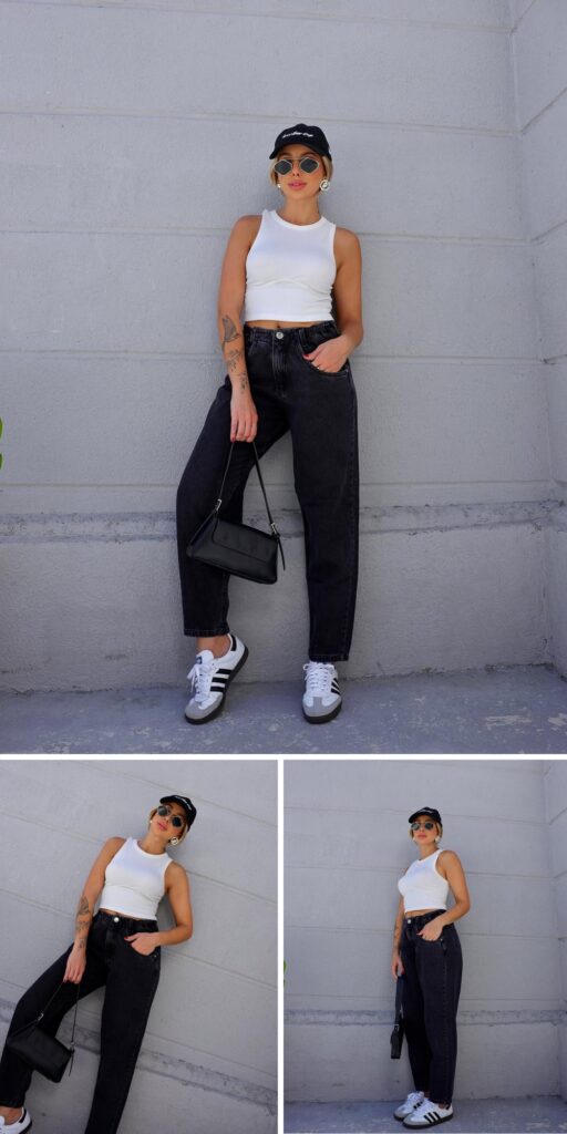 30 mom jeans outfit