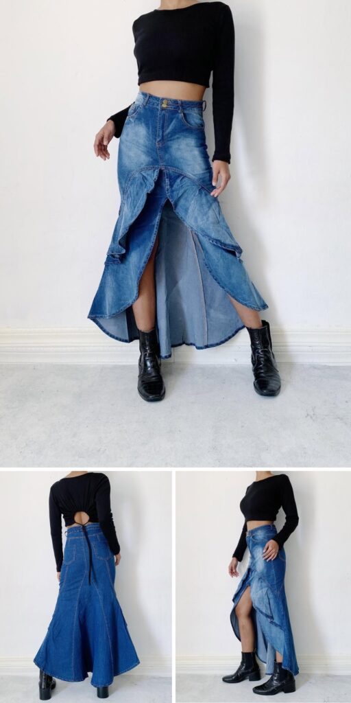 34 denim skirt outfit ideas