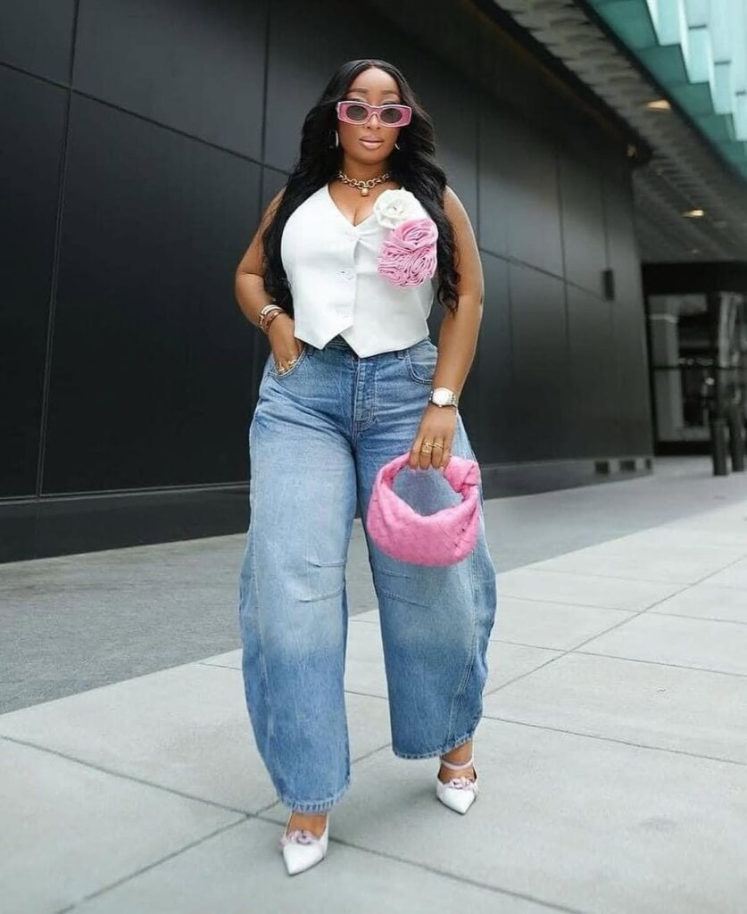 10 denim on denim outfit black women