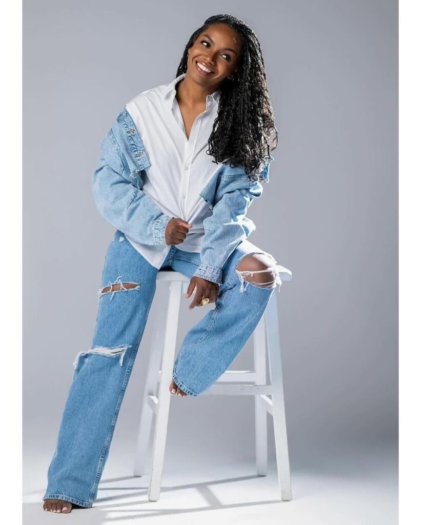 11 denim on denim outfit black women