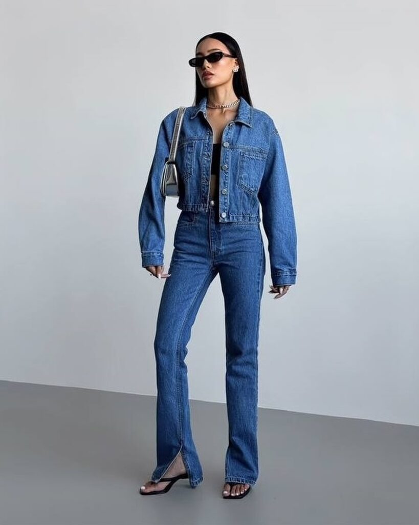 11 denim on denim outfits for women