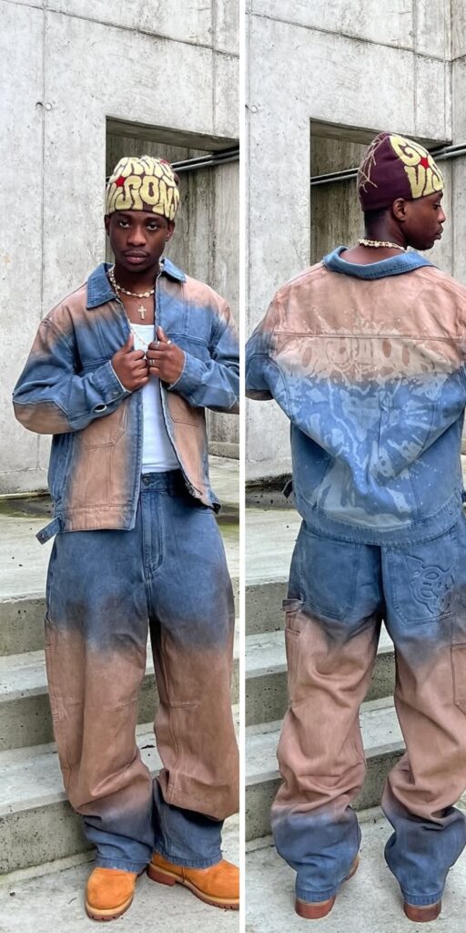 13 denim jacket men outfit 2025