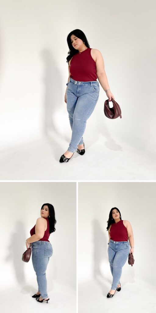 56 plus size jeans outfit 2025