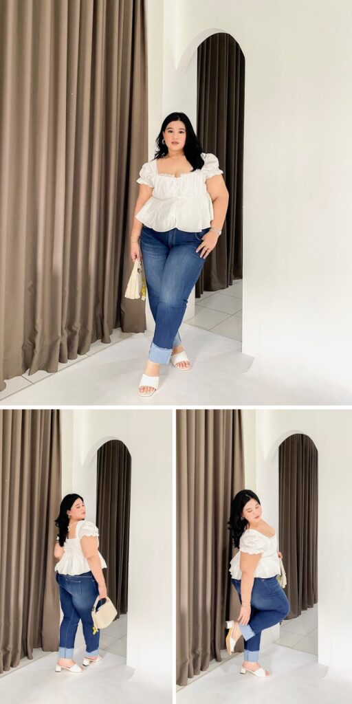 58 plus size jeans outfit 2025