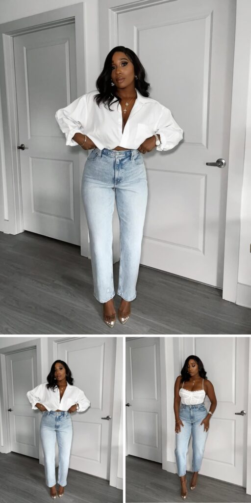 01 black women jeans outfits