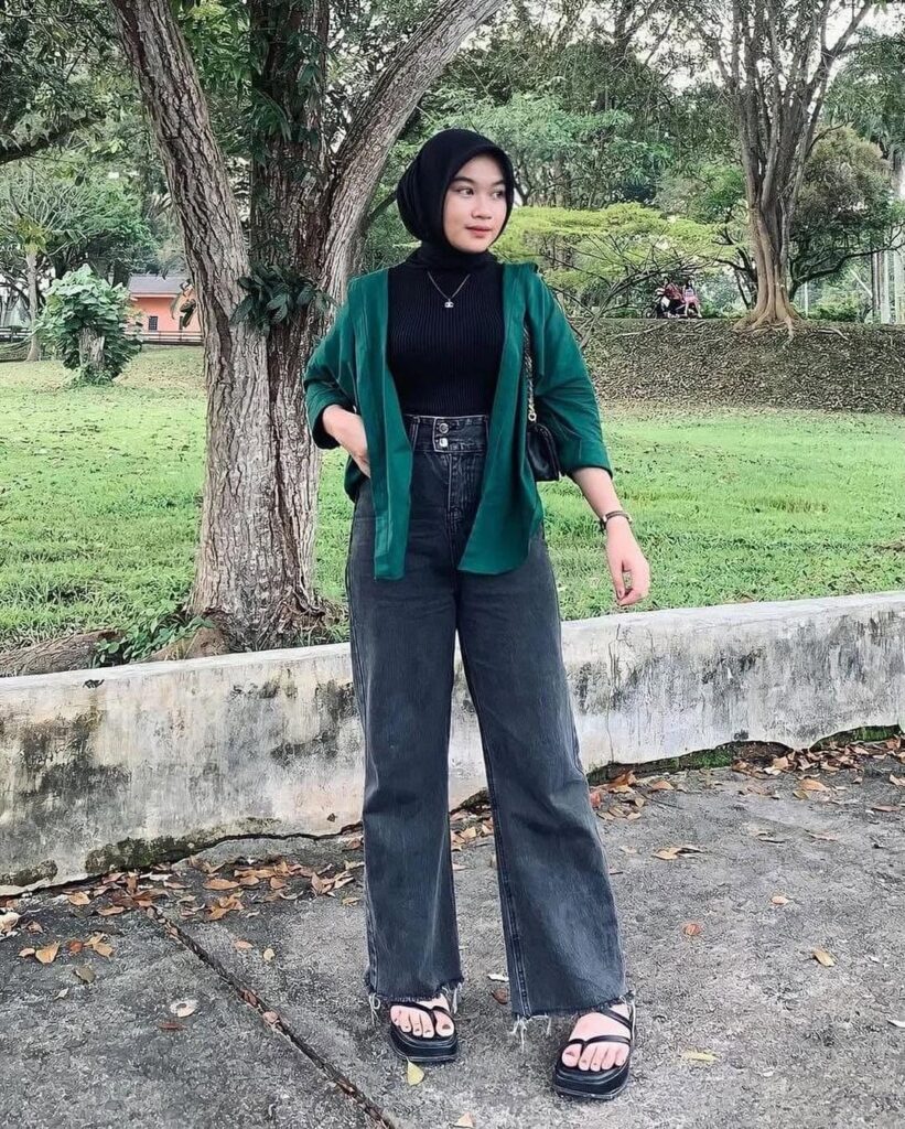 01 hijab jeans outfit 2025