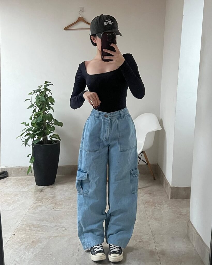 11 cargo jeans outfit 2025