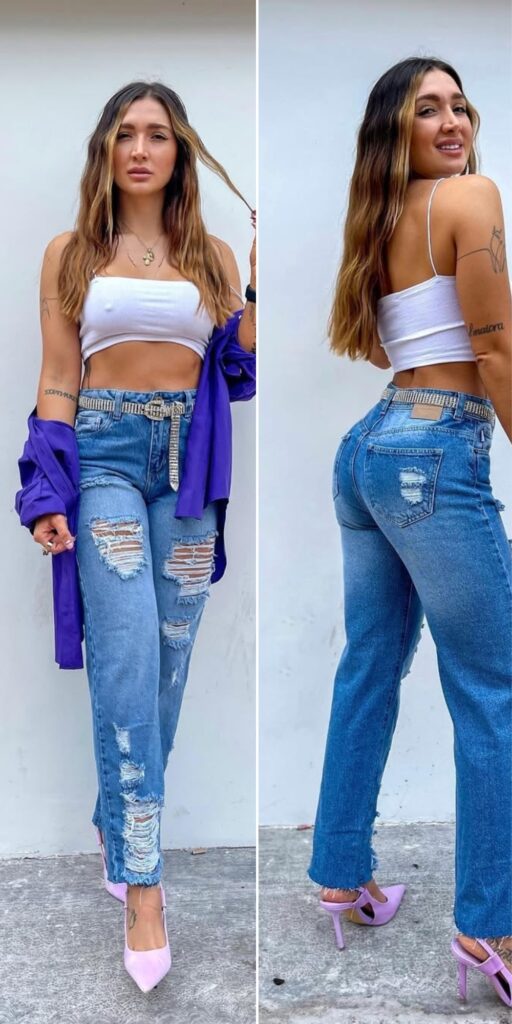 17 blue jeans outfit 2025