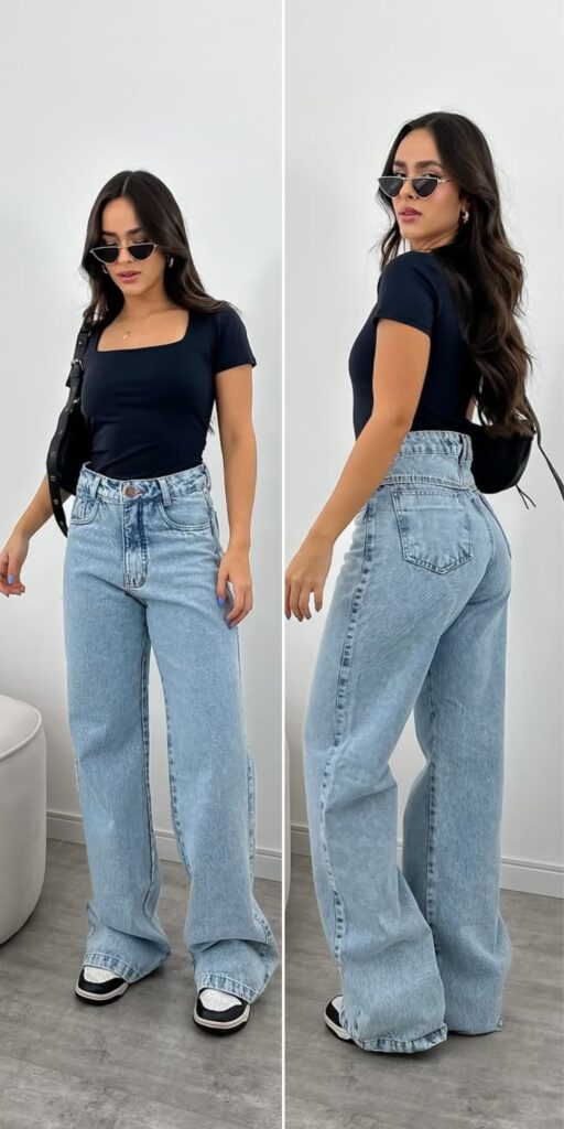 17 straight leg jeans outfits