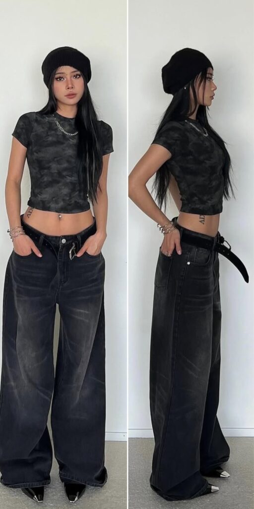 20 low rise jeans outfit 2025