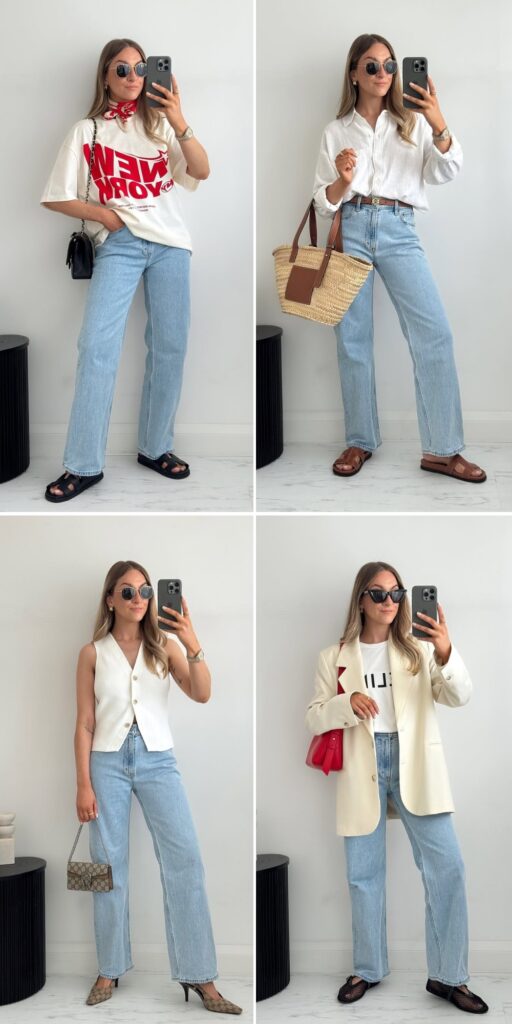 21 straight leg jeans outfits