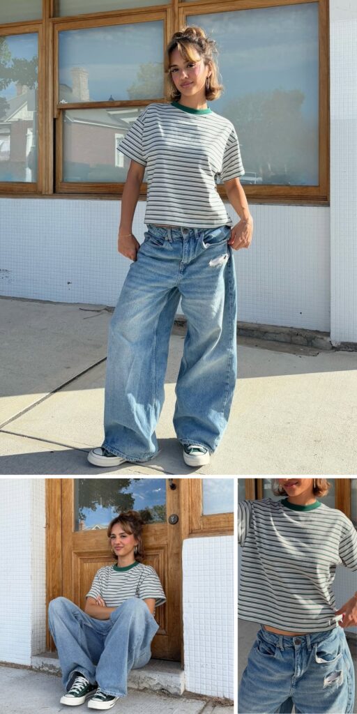 23 baggy jeans outfit 2025