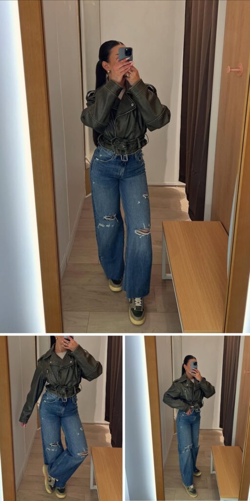 27 blue jeans outfit 2025