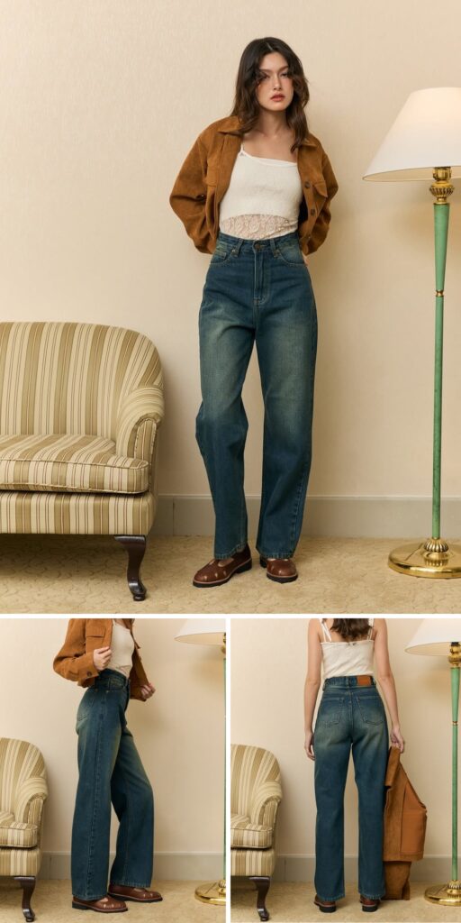 28 straight leg jeans outfits