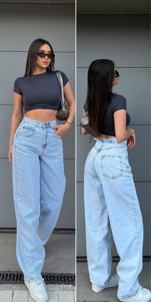 30 baggy jeans outfit 2025