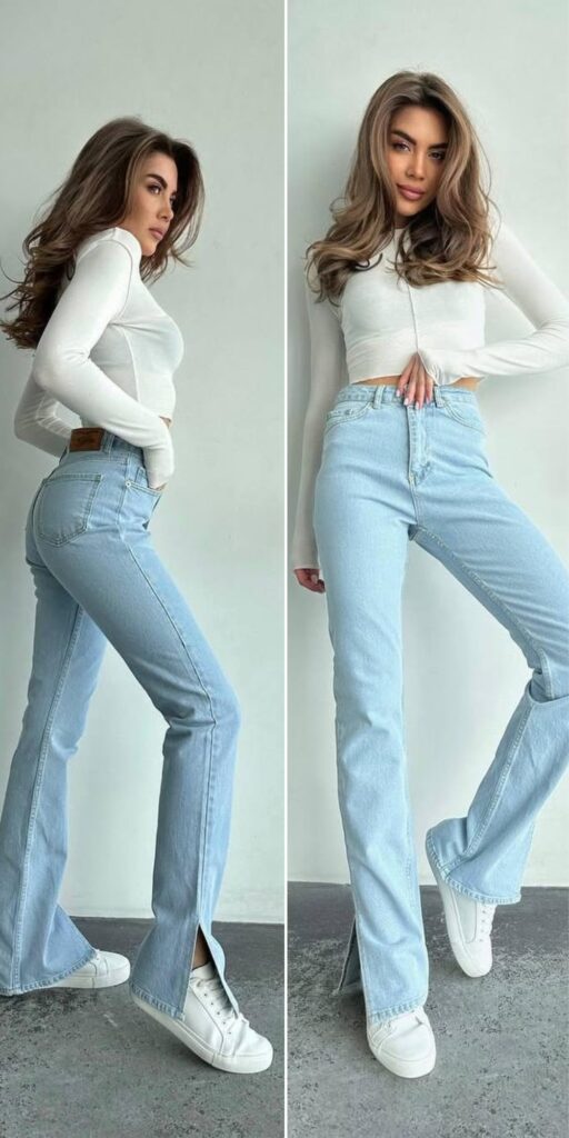 32 bootcut jeans outfit 2025