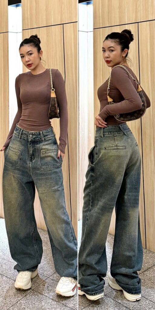 33 baggy jeans outfit 2025