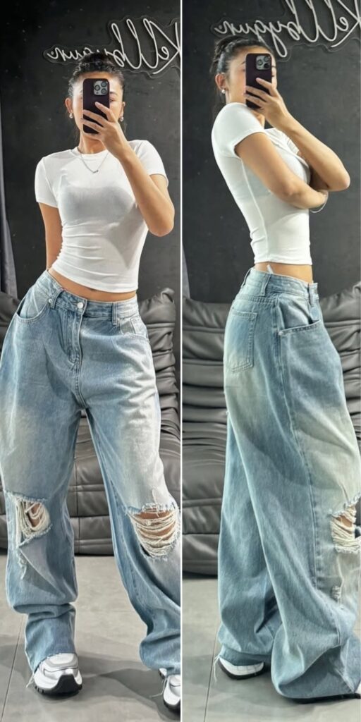 34 baggy jeans outfit 2025